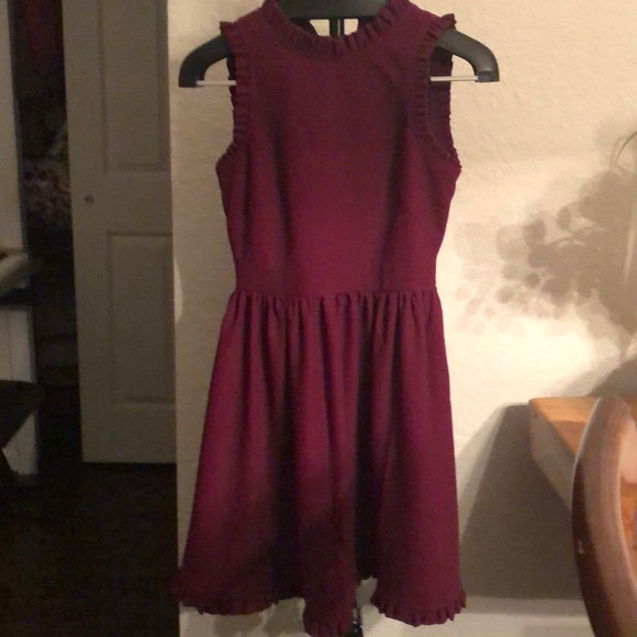 kate spade ruffle fit and flare dress Kate Spade
